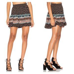 Misa Los Angeles Marion Skirt in Black Jewel, XS